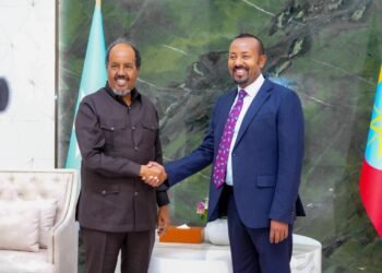 Kulanka Madaxweyne Xasan Sheekh iyo Raisul Wasaaraha Itoobiya Abiy Axmed.