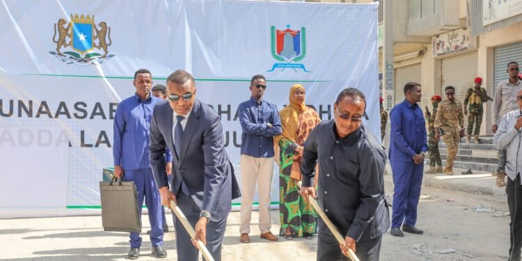 Dhagax dhiga Wadada Buula-Xuubeey ee degmada Wadajir.