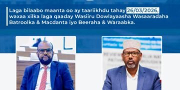 Laba Wasiiru-dowle oo xilkii laga qaaday.